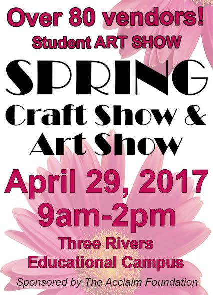 spring craft show flier